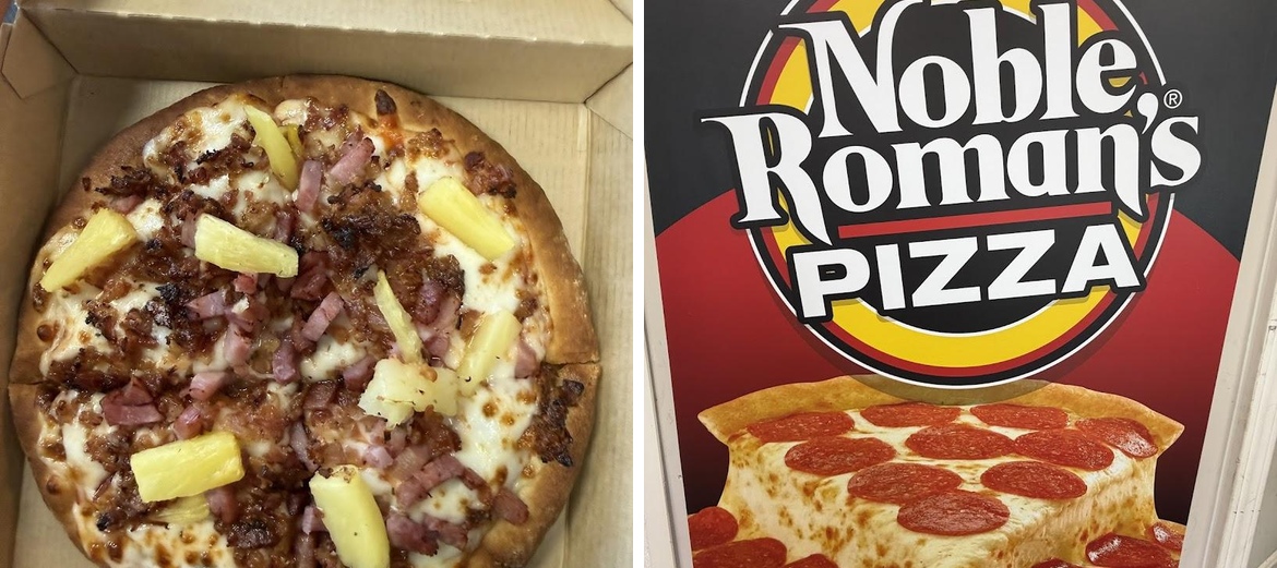 Noble romans pizza Menu