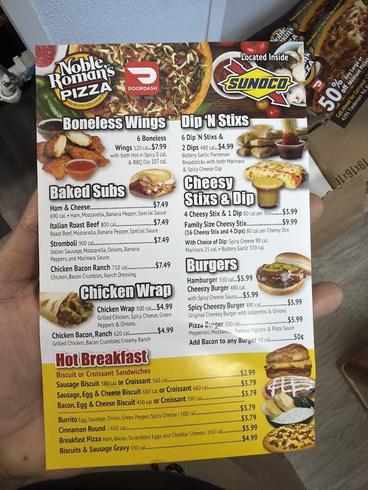 Noble romans pizza Menu image 2